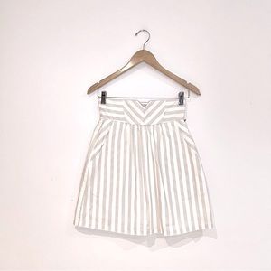 Birds of North America Bluebird Striped High Waisted Skirt Size SMade in Canada